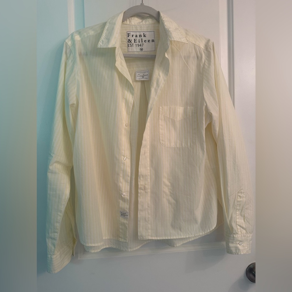 Frank & Eileen Yellow Striped Button-Down Shirt - Picture 2 of 6
